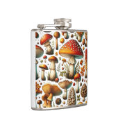Fantasievolle Wilde Pilze Flachmann (Rechts)