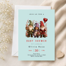 Fantasievoller Gnom-Baby-Empfang