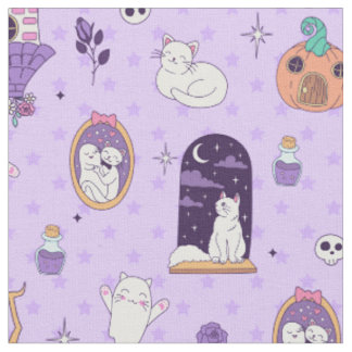 fantasievoller lila Halloween unheimlicher Geist g Stoff