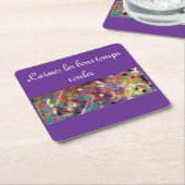 Fantasievoller Mardi Gras quadratischer Papierunte Rechteckiger Pappuntersetzer (angewinkelt)