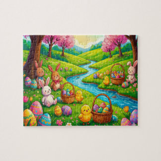 Fantasievoller Osterhase & Freunde Puzzle