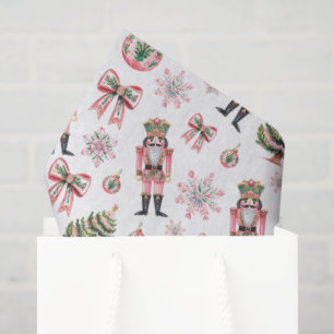 Fantasievoller Rosa Nussknacker Weihnachtsfeiertag Seidenpapier