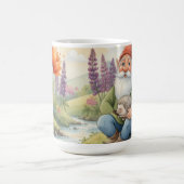 fantasievoller Wald-Gnom-Kaffeebecher Kaffeetasse (Mittel)