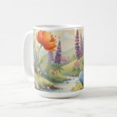 fantasievoller Wald-Gnom-Kaffeebecher Kaffeetasse (Vorderseite Links)