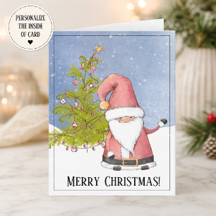 Fantasievoller Weihnachtsmann-Geschäftsfeiertag Karte