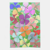 Fantasievolles Blumen Handtuch (Vertikal)