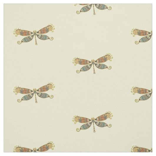 Fantasievolles Libellenmuster Stoff (Muster)