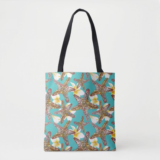 Fantasievolles Seestern-Muster Tasche (Vorderseite)