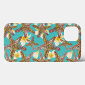 Fantasievolles Starfish-Muster Case-Mate iPhone Hülle (Rückseite (Horizontal))