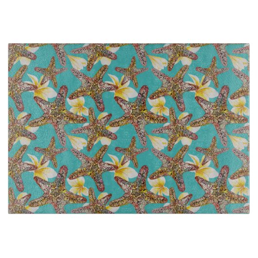 Fantasievolles Starfish-Muster Schneidebrett (Vorderseite)