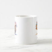 Fantasievolles Wasserfarben-Eichhörnchen mit perso Kaffeetasse (Mittel)