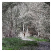 Fantasiewaldwaldtiere Fliese (Vorderseite)