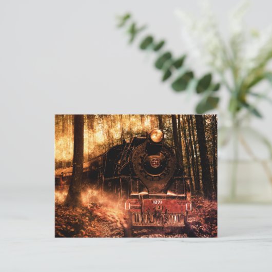 Fantasiewaldzug Postkarte (Stehend Vorderseite)