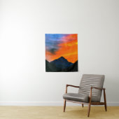 Fantasiewelt in den Bergen Wandteppich (Beispiel)