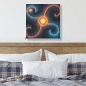 Fantasiewelt Kosmische Träume Kunst, Dichtung und Leinwanddruck (Insitu (Schlafzimmer))