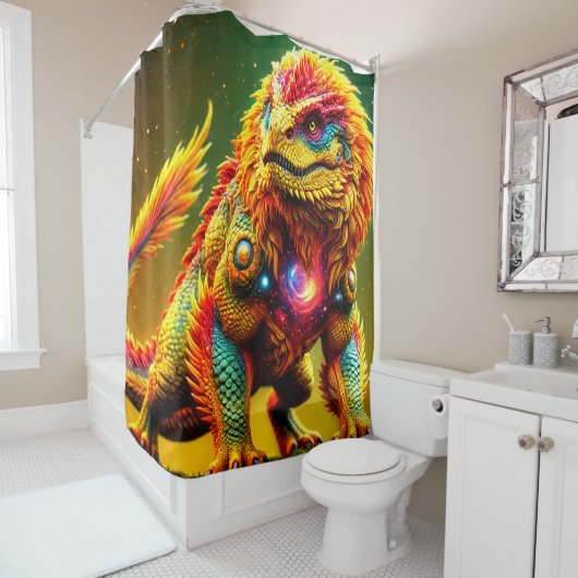 Fantasiewesen Duschvorhang (Beispiel)