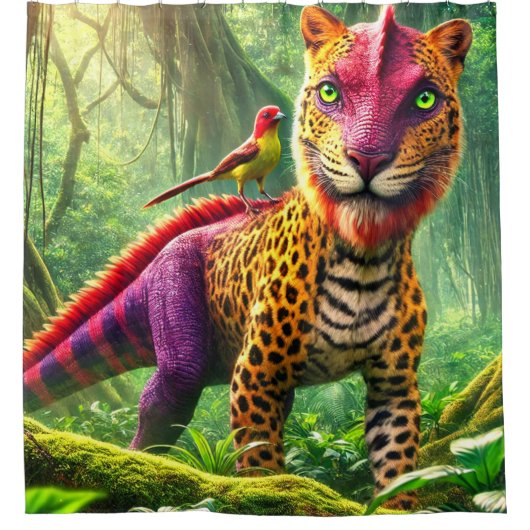 Fantasiewesen Duschvorhang (Vorderseite)