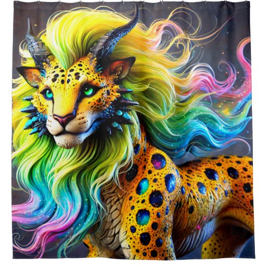 Fantasiewesen Duschvorhang (Vorderseite)