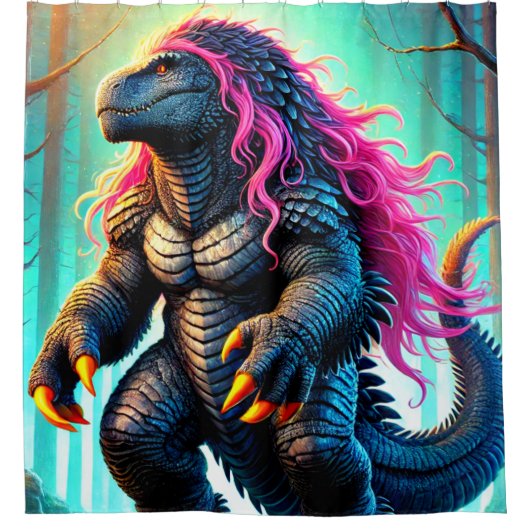 Fantasiewesen Duschvorhang (Vorderseite)