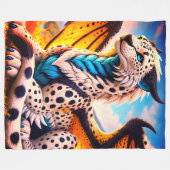 Fantasiewesen Fleecedecke (Vorderseite (Horizontal))