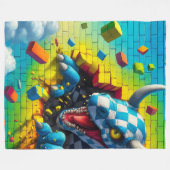 Fantasiewesen Fleecedecke (Vorderseite (Horizontal))