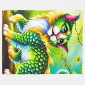 Fantasiewesen Fleecedecke (Vorderseite (Horizontal))