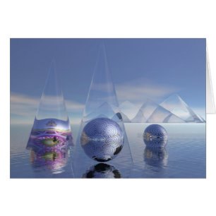 Fantasiewinterzeitkarte