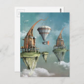 Fantasiewohnung Postkarte (Vorne/Hinten)