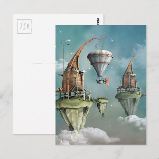 Fantasiewohnung Postkarte (Vorne/Hinten)