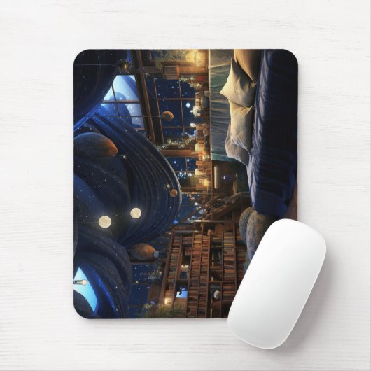 Fantasiezimmer in der Nacht Mousepad (Mit Mouse)