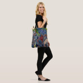 Fantasmagoric Lotus Flower Garden Originale Kunst, Tasche (Am Model)