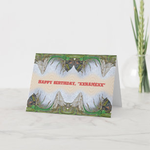 Fantasmagorische Cicada Geburtstag für Sie Karte