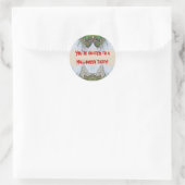 Fantasmagorischer Cicada Halloween-Party Sticker (Tasche)