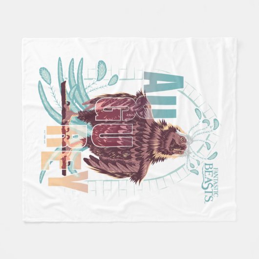 Fantastic Beasts Augurey Fleecedecke (Vorderseite (Horizontal))