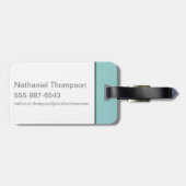 Fantastic Beasts Blue Pattern Gepäckanhänger (Rückseite horizontal)