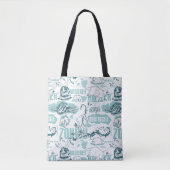 Fantastic Beasts Blue Pattern Tasche (Vorderseite)