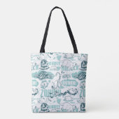 Fantastic Beasts Blue Pattern Tasche (Rückseite)