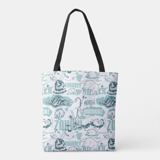 Fantastic Beasts Blue Pattern Tasche (Rückseite)