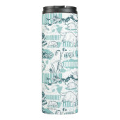 Fantastic Beasts Blue Pattern Thermosbecher (Rückseite)