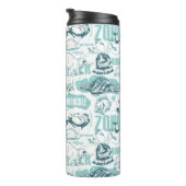 Fantastic Beasts Blue Pattern Thermosbecher (Nach rechts gedreht)