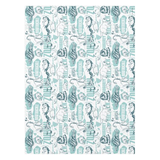 Fantastic Beasts Blue Pattern Tischdecke (Vorderseite)