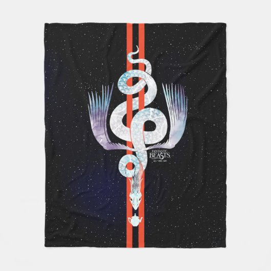 Fantastic Beasts Occamy Fleecedecke (Vorderseite)