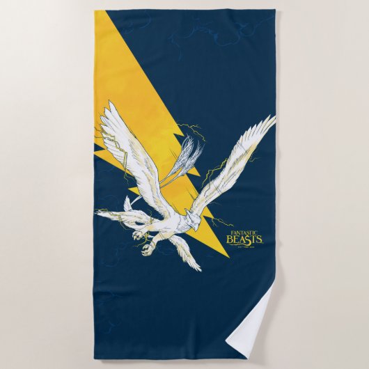 Fantastic Beasts Thunderbird Strandtuch (Vorderseite)