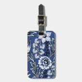 Fantastic Flowers (Blue) Fine Art Gepäckanhänger (Vorderseite vertikal)