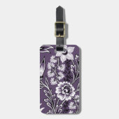 Fantastic Flowers (Plum) Fine Art Gepäckanhänger (Vorderseite vertikal)