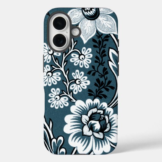 Fantastic Flowers (Slate Teal) Fine Art Case-Mate iPhone Hülle (Rückseite)