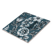 Fantastic Flowers (Slate Teal) Fine Art Fliese (Seite)