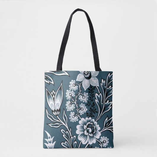 Fantastic Flowers (Slate Teal) Fine Art Tasche (Vorderseite)