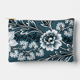 Fantastic Flowers (Slate Teal) Fine Art Zubehörtasche