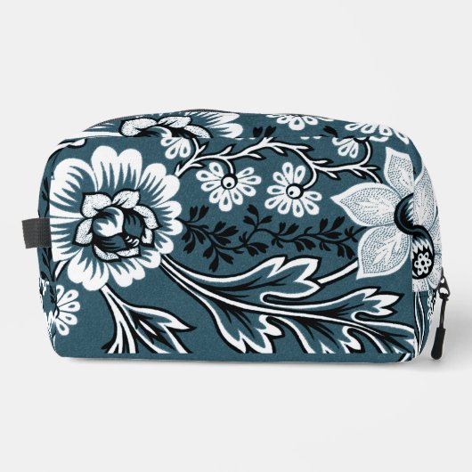 Fantastic Flowers (Slate Teal) Print Cut Sew Bag Waschbeutel (Vorderseite)